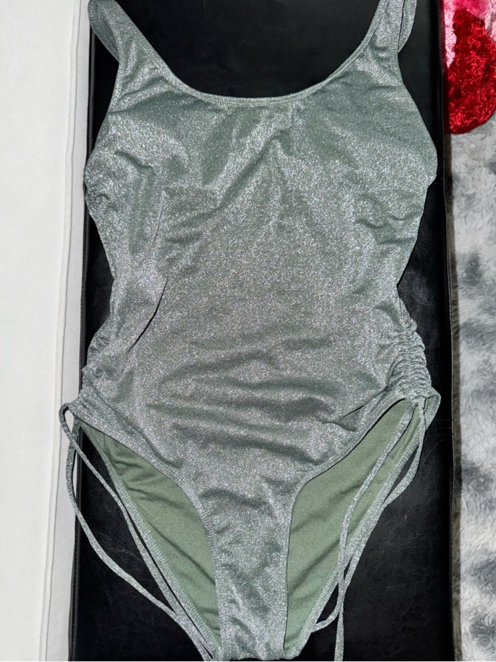 Sparkly one piece swimsuit